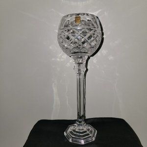 Vintage Candle Holder Hand Cut Lead Crystal